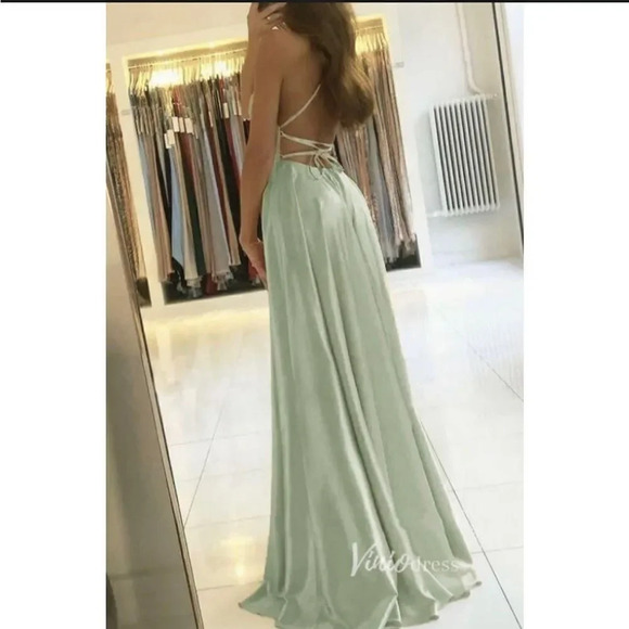 Vinio Spaghetti Strap Prom Dress - Picture 2 of 11